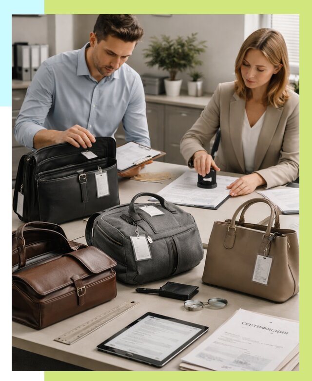 Сертификация сумок в Кандалакше от 7577 руб. | Алешин-Кнд