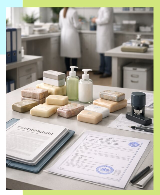 Сертификация мыла и сертификат на мыло в Кандалакше от 12124 | Алешин-Кнд
