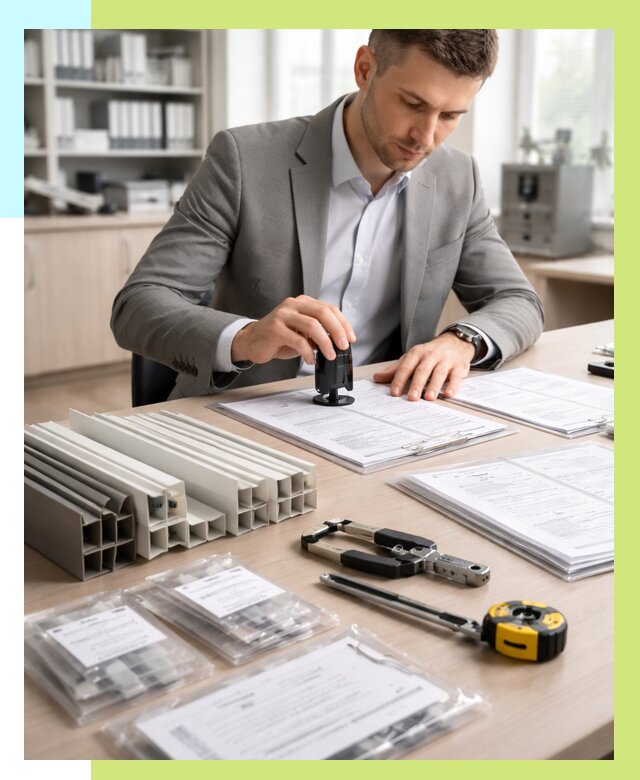 Сертификация ПВХ продукции в Кандалакше от 8588 р., Алешин-Кнд