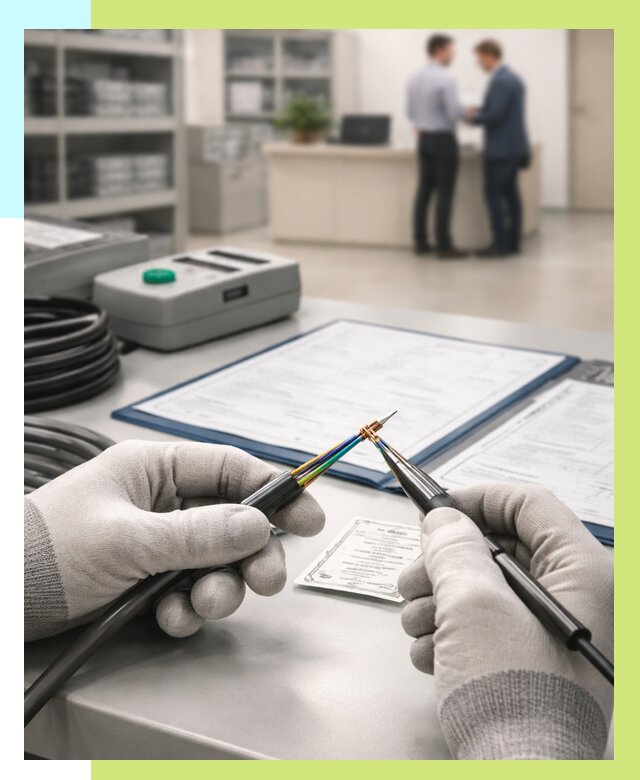 Сертификация провода в Кандалакше от 18185 р. в Алешин-Кнд