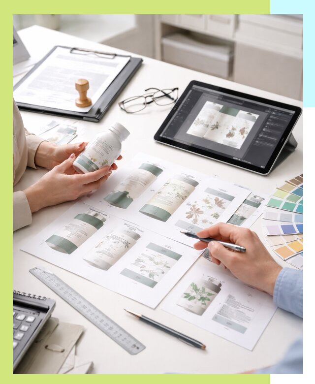 Профессиональная разработка дизайна и текста этикетки продукции в Кандалакше