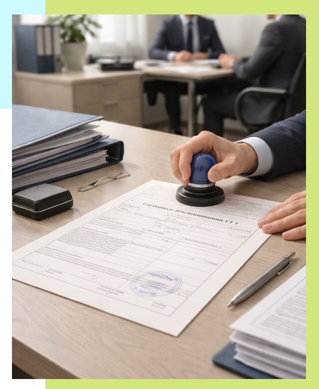 Сертификат происхождения СТ 1 в Кандалакше от 4546 р. | Алешин-Кнд