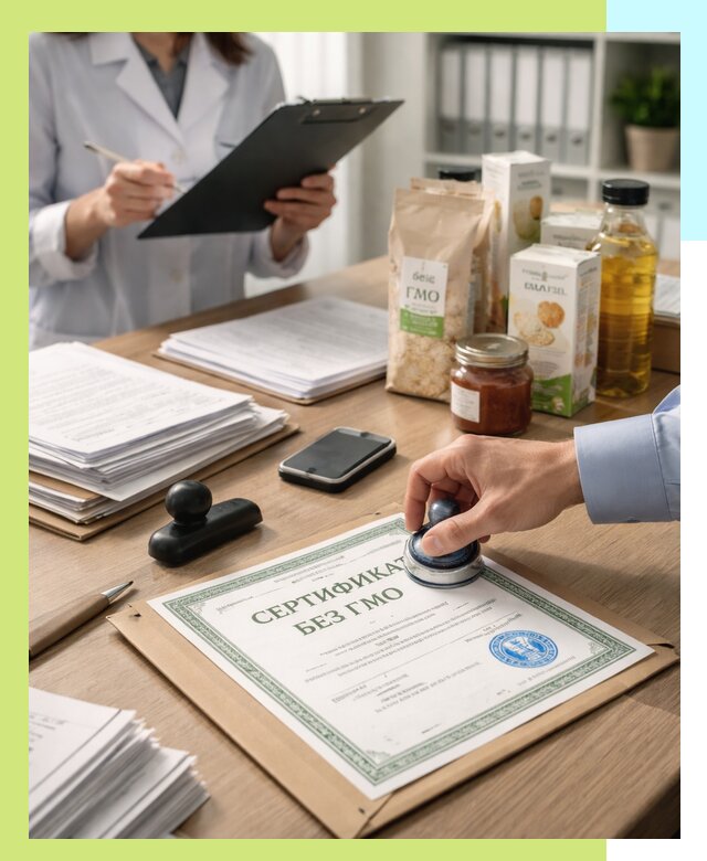 Получение сертификата Без ГМО для продукции в Кандалакше