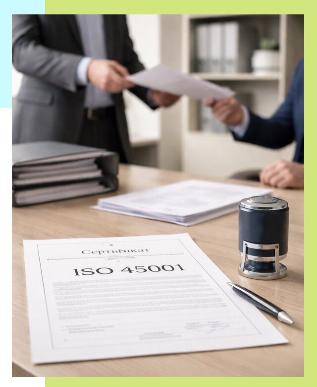 Сертификат ISO 45001 в Кандалакше под ключ от 45464 р. | Алешин-Кнд