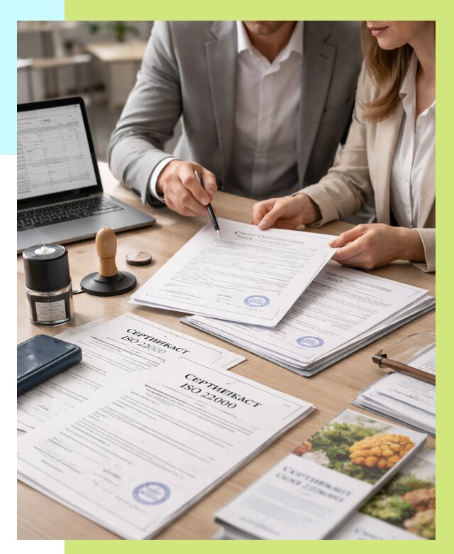 Сертификат ISO 22000 в Кандалакше от 40412 р. под ключ | Алешин-Кнд