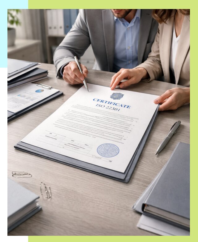 Сертификат ISO 22301 в Кандалакше от 45464 р. | Алешин-Кнд срочно